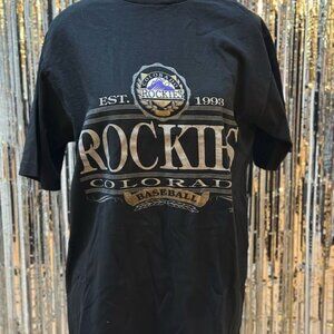 Vintage 1993 Colorado Rockies Baseball t-shirt size unisex m Trench Ultra brand